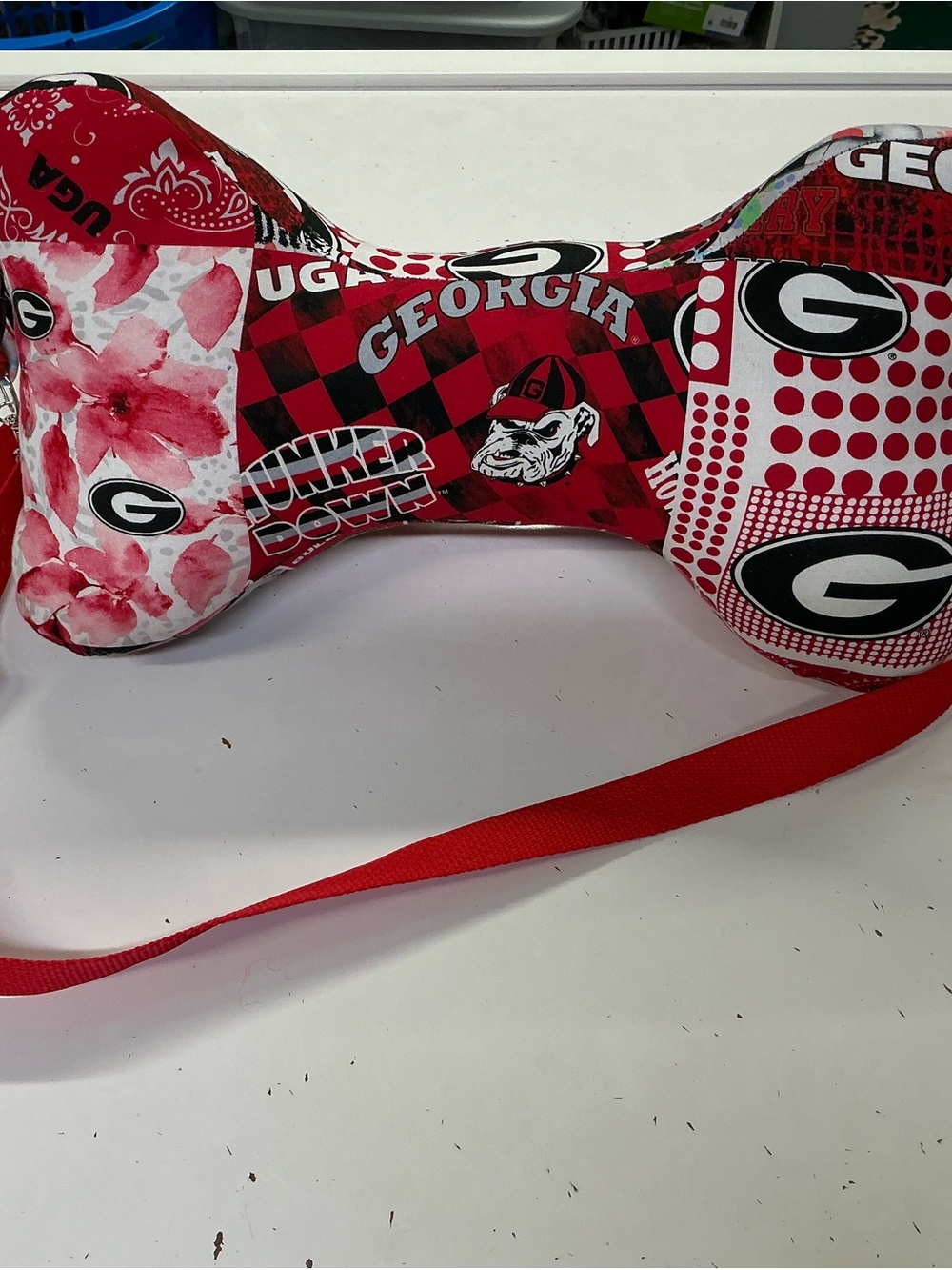 Georgia Bulldogs bone shape Neck Pillow